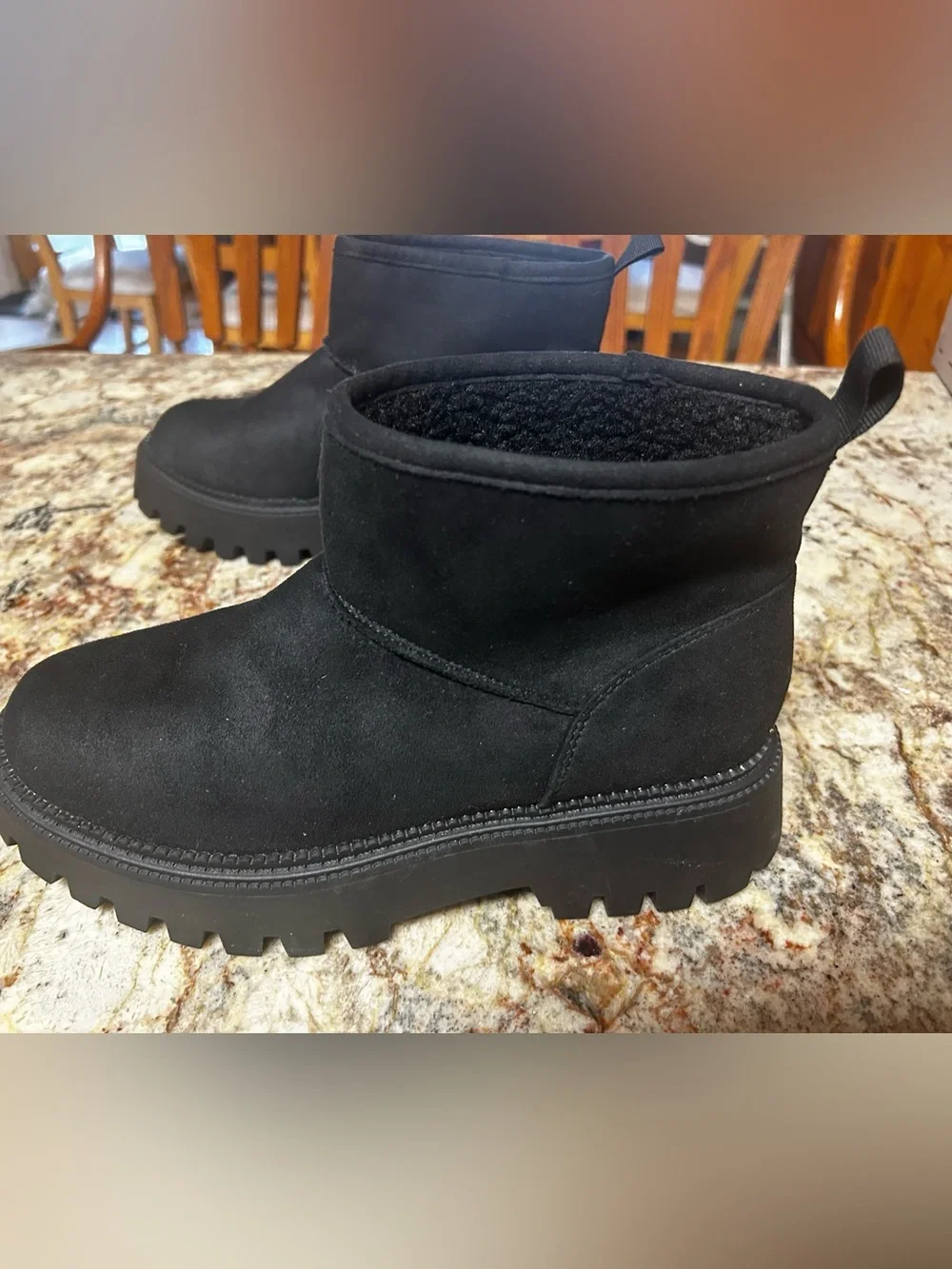 New Dolce Vita Laker Black Plush-Lined Slip-In Women’s 8.5 Boot